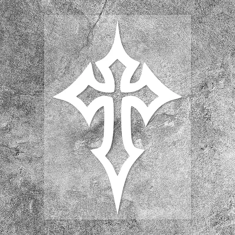 

1PC "Stylish Cross - Shaped" Helmet Sticker, Ideal for Motorcycle Helmets, Laptops, and Biker Enthusiasts' Gear