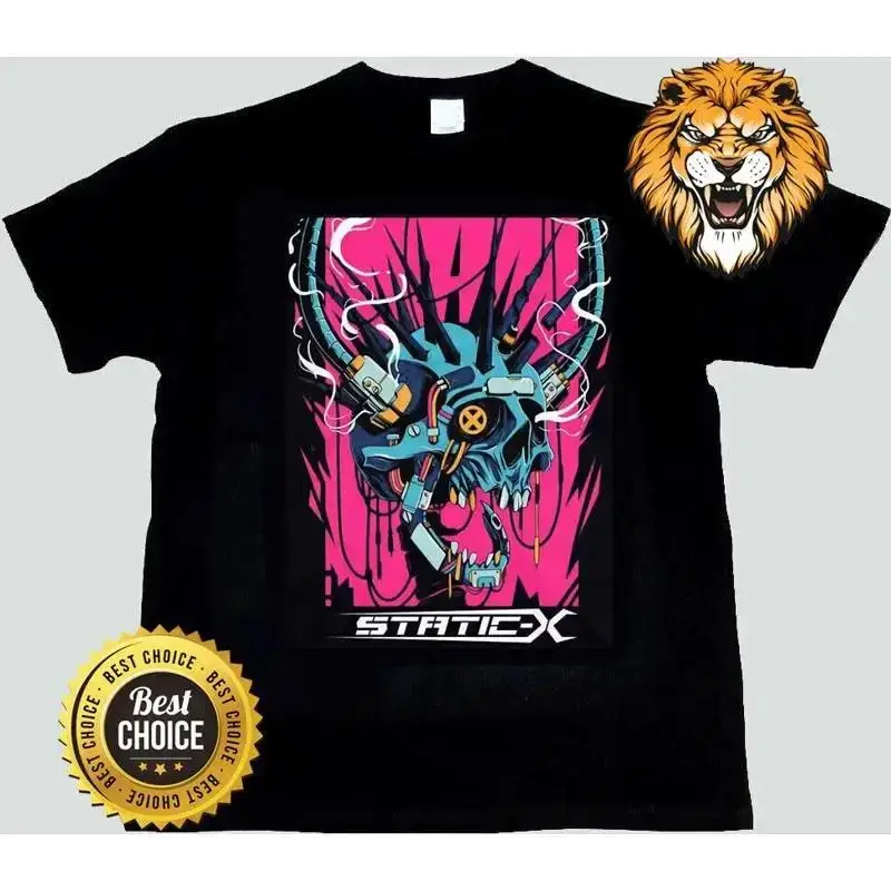Static X Metal Band T Shirt S 5Xl