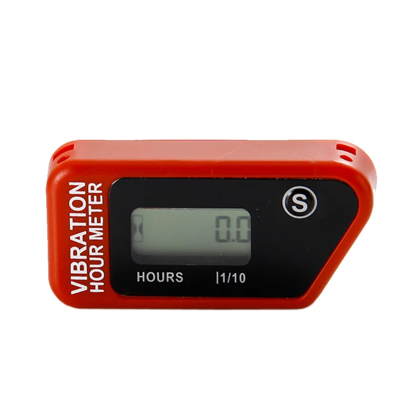 Waterproof LCD Wireless Vibration Hour Meter Counter For Motocross Engine Boat Snowmobile Motorcycle Chainsaw Marine ATV Jet Ski