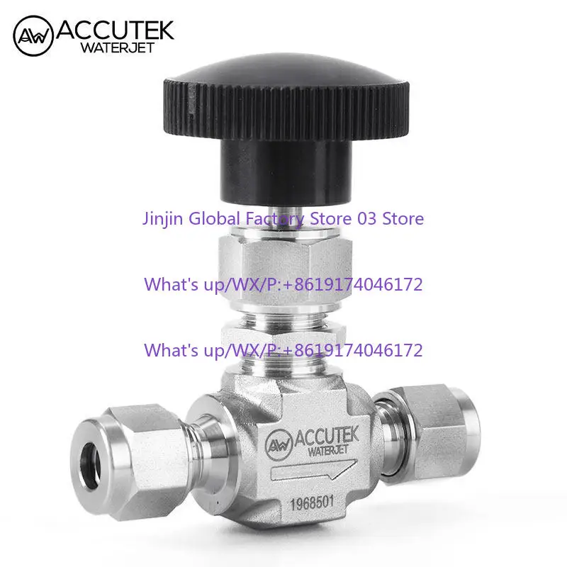 AW316L stainless steel high pressure ferrule needle valve 2-minute needle valve 6mm instrument needle flow control valve