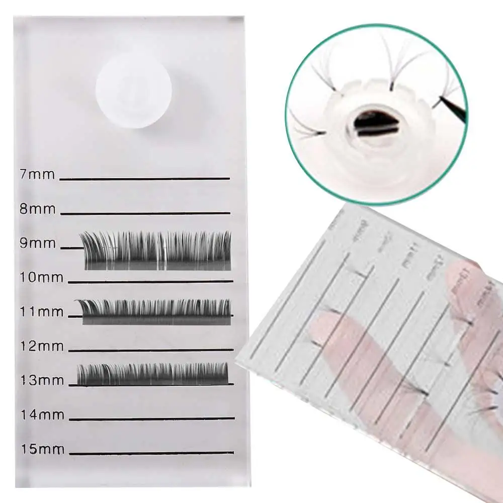 Grafting Stand False Eyelash Holder Eyelash Mark Pad False Lash Tile Lashes Glue Pallet Fake Eyelash Tray Clear Eyelash Plate