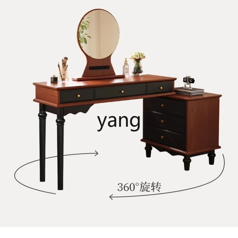 

LH retro style dresser chest cabinet integrated modern bedroom simple dressing table