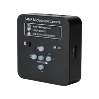 New Ultra HD 34MP 5X HDMI USB Industry Video Microscope Camera C MOUNT Lens for Phone PC PCB IC Soldering Repair