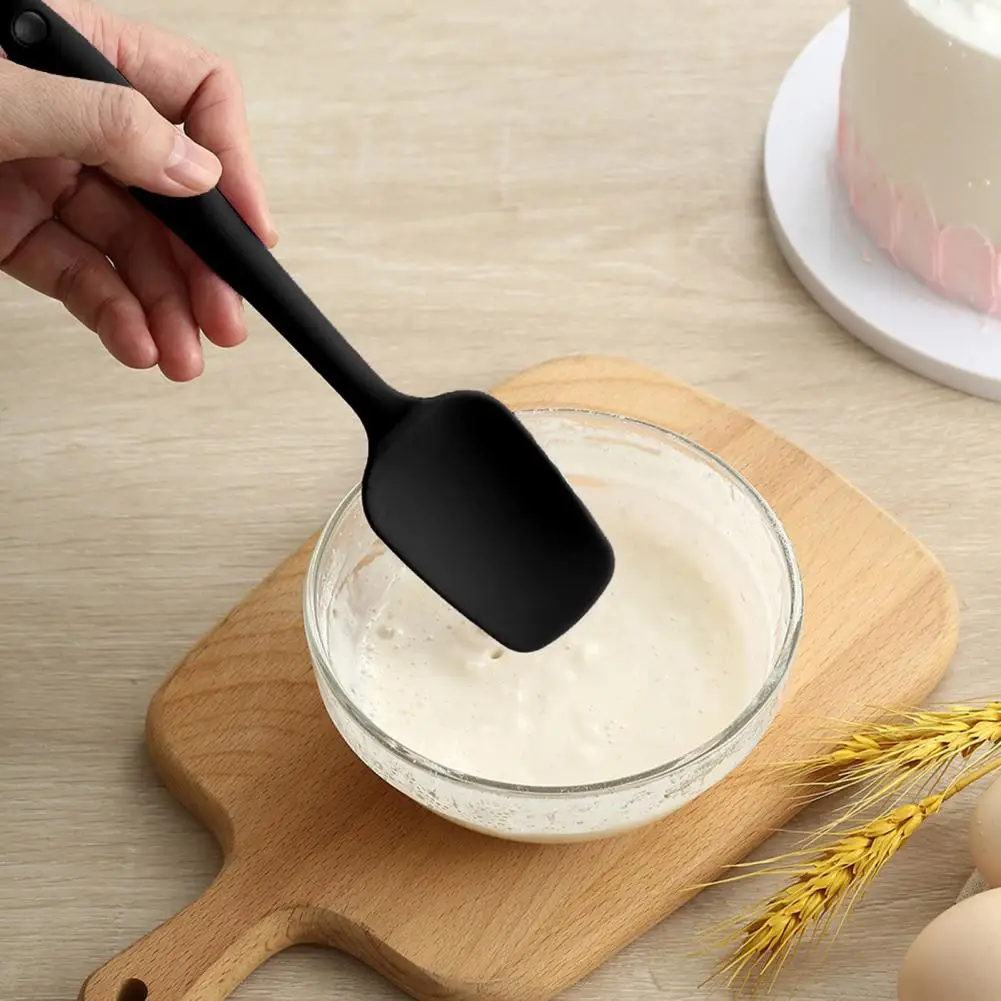 Heat-resistant Butter Spatula Non-stick Silicone Spatula with Non-slip Handle Hanging Hole Heat Resistant Baking for Kitchen