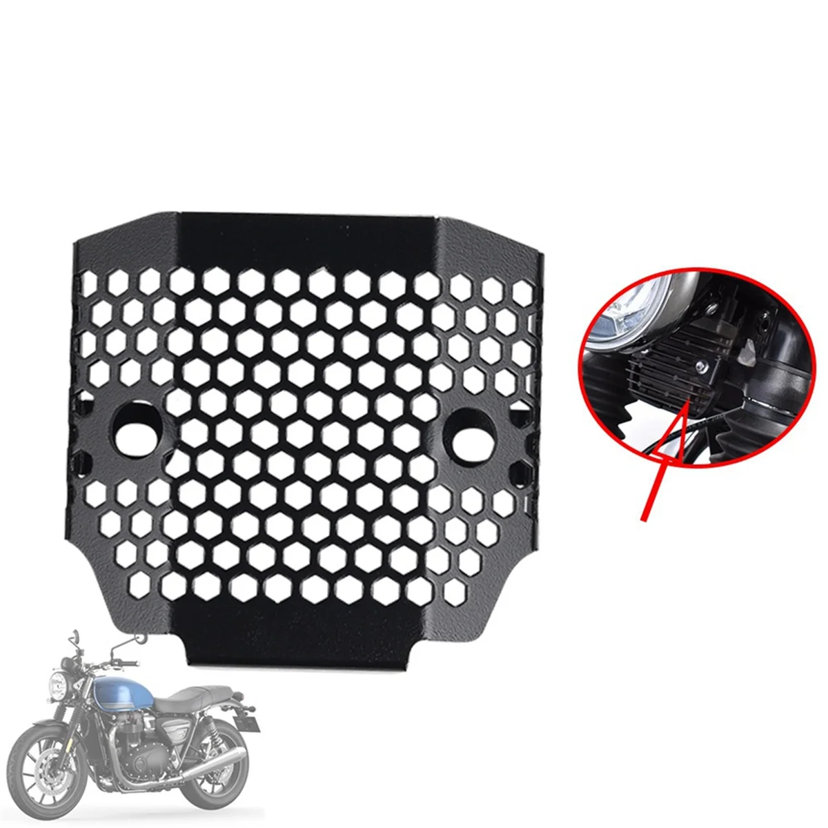 Motorcycle Rectifier Grille Guard Protector Radiator Grill Cover for Street Twin Bonneville Bobber T120 T100 2020 2021