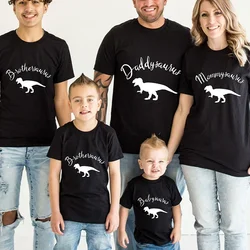 Cute Dinosaur Family Tees Unisex Family Matching T Shirts Mommysaurus Daddysaurus Brothersaurus Babysaurus Print Tops Tee Shirt