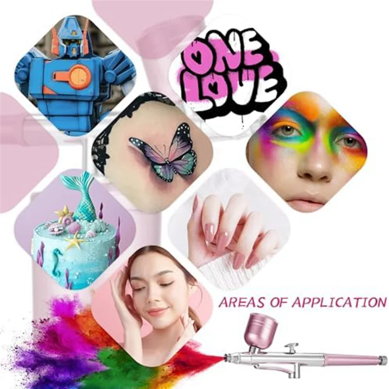 A96K-Airbrush KIT Portable Airbrush Automatically Handles Model Painting, Nails, Makeup A