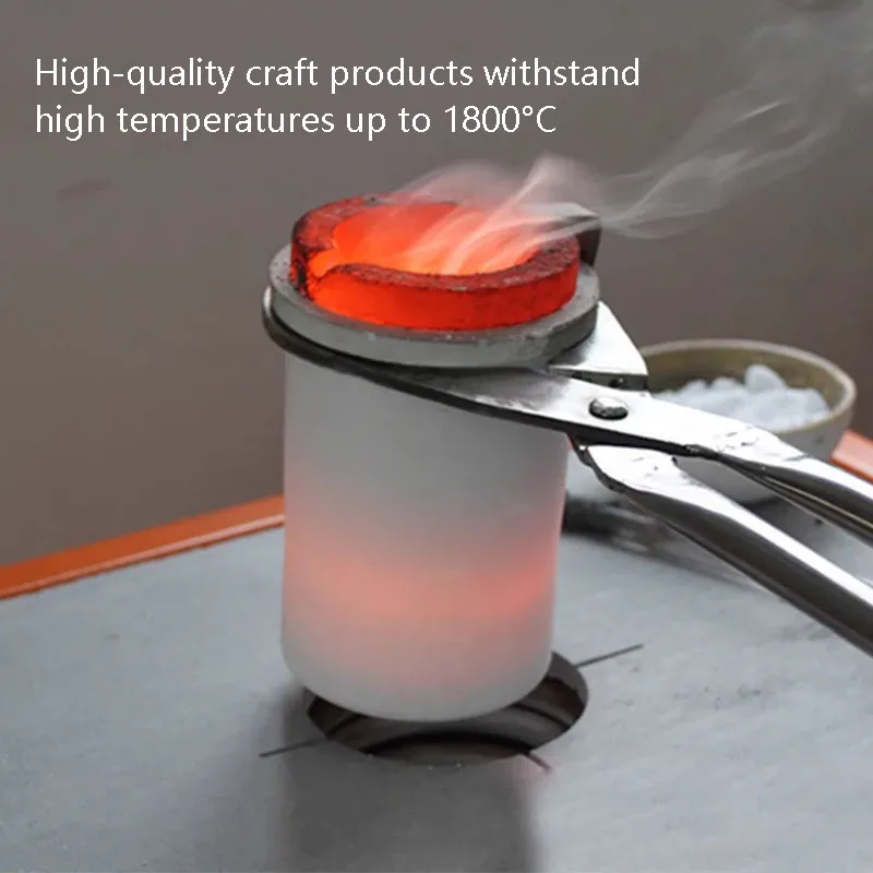 Abrazadera de vaso de laboratorio, alicates de crisol de horno de grafito para fundir oro, plata y cobre, abrazadera redonda, alicates de tazón de oro de fusión