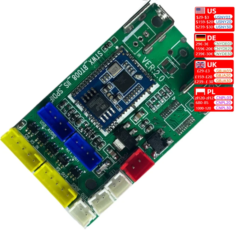 QCC5125/QCC5171 Bluetooth 5.3 SPDIF IIS amplifier