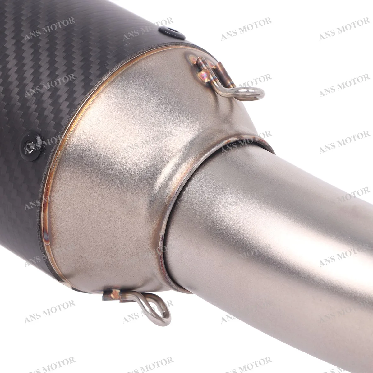 الانزلاق على لكاواساكي نينجا 1000SX Z1000SX 2021-2025 دراجة نارية العادم الخمار الهروب نظام 1000SX الخمار الأنابيب ألياف الكربون #5