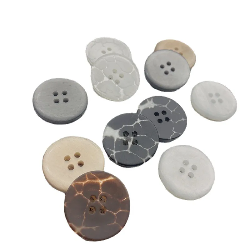 جديد البرق نمط الكراك أربعة العين الراتنج دعوى معطف سترة واقية اكسسوارات الديكور زر