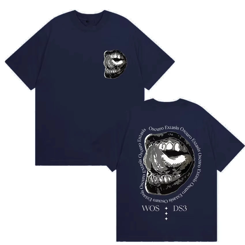Camiseta Gráfica del Rapero Wos Ds3 2026, Camiseta de Moda para Hombre y Mujer, Música Pop, Manga Corta, Hip Hop, Algodón de Alta Calidad