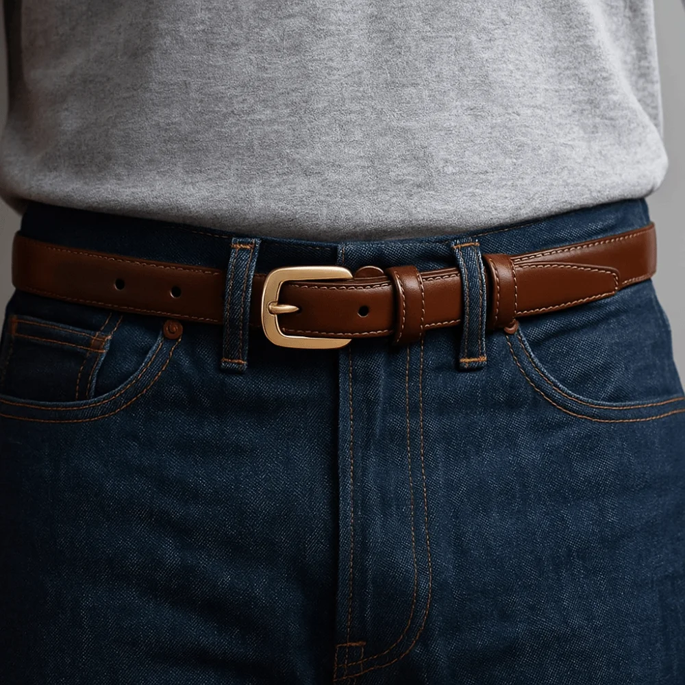 

Black Needle Buckle Leather Fashion Belt with Jeans Belt Korean Version PU Leather Waist Belt Ins Simple Korean Style Waistband