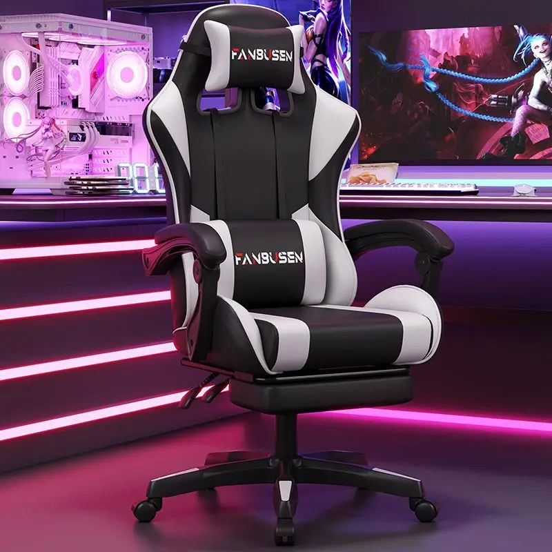 كراسي مكتب سوداء قابلة للتعديل مصممة من الجلد الأبيض كراسي مكتب رخيصة كبيرة الحجم باللون الوردي أثاث Meuble