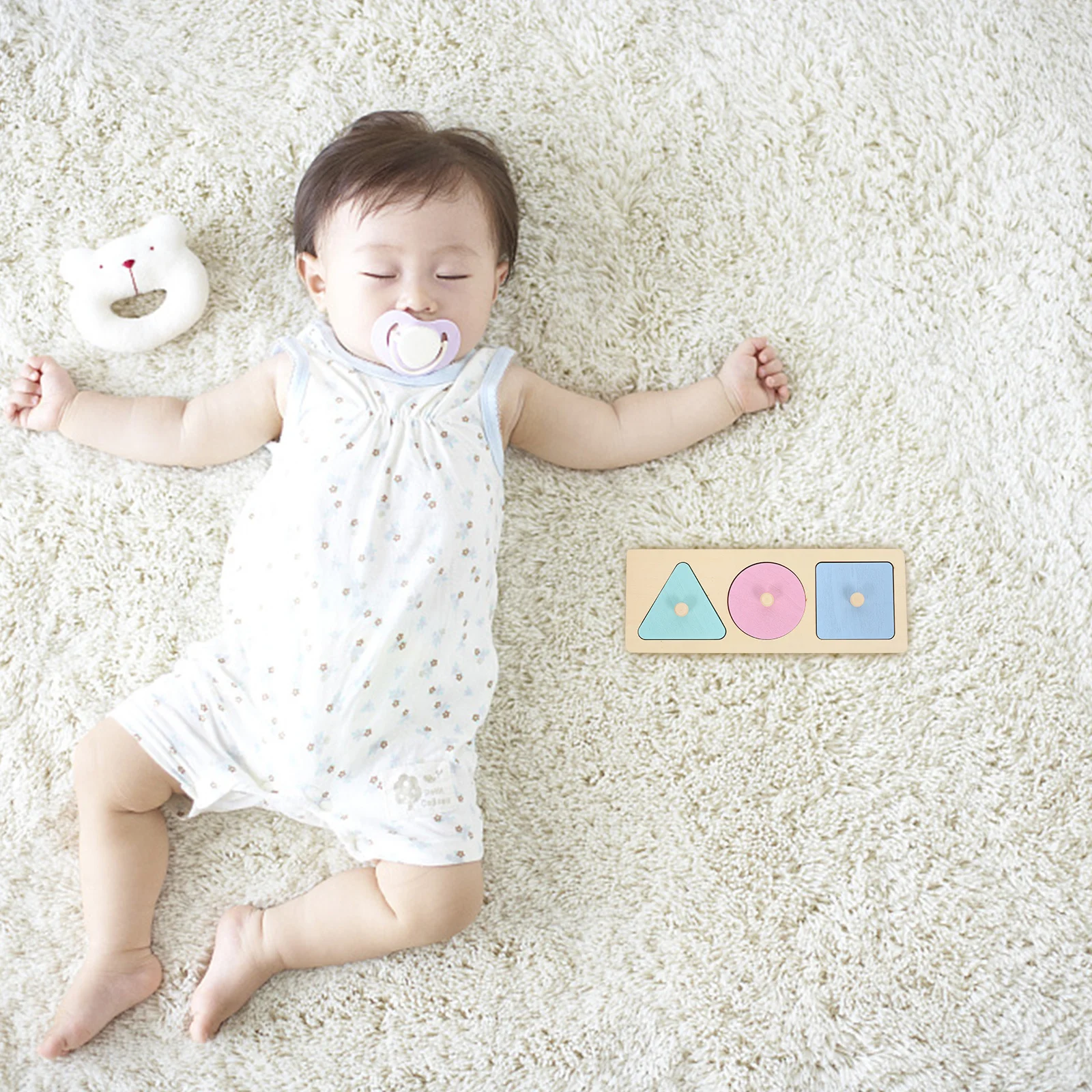 

1Set Shape Peg Puzzle Board Wood Geometrical Shapes Colorful Matching Game for Kids Intelligence Development Parent Child