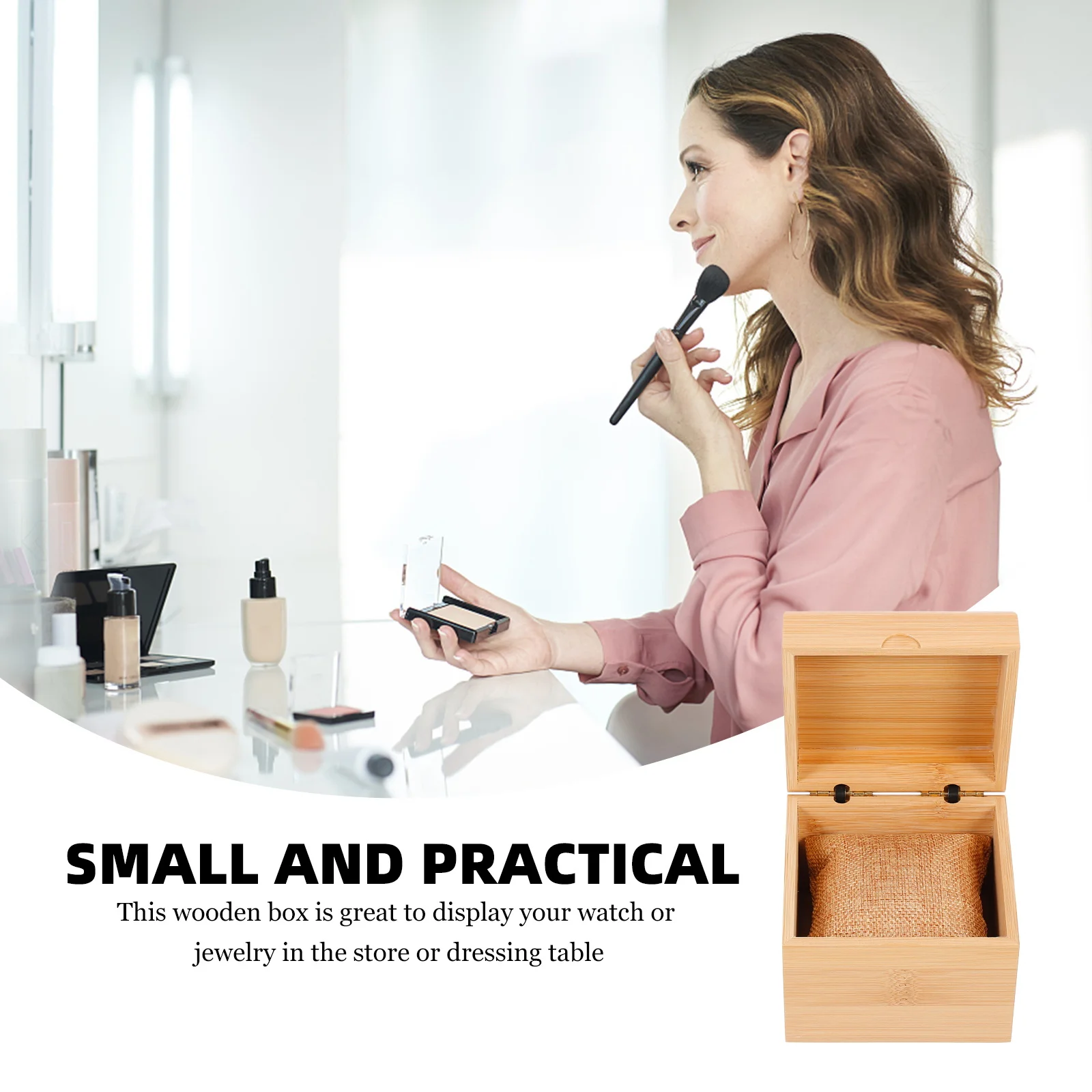 

5pcs 5 Pack Watch Case Storage Tray Strap Organizer Wood Bracelet Holder Boxes for Men