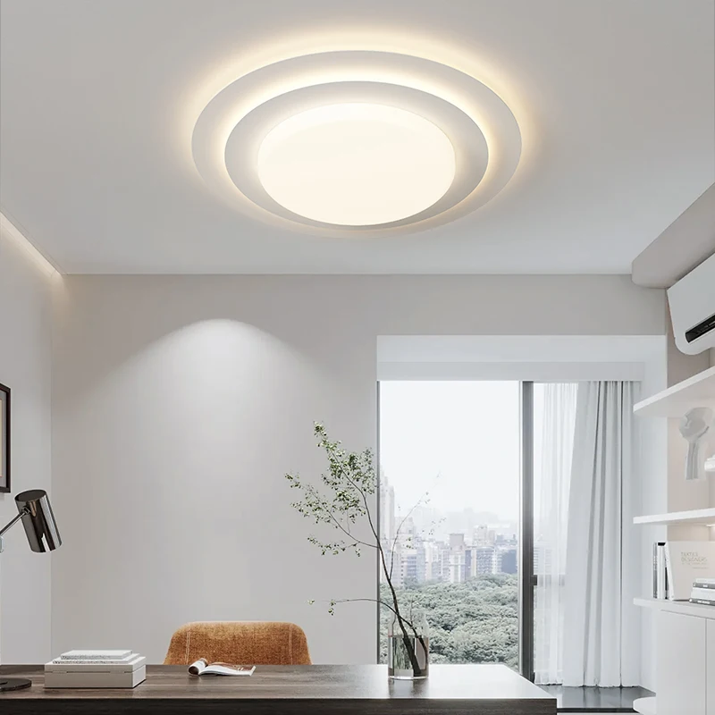 Plafonnier LED au Design Minimaliste Moderne, Luminaire Décoratif d'Nik, Idéal pour une Chambre à Coucher, un Salon, une Salle à Manger ou un Couloir