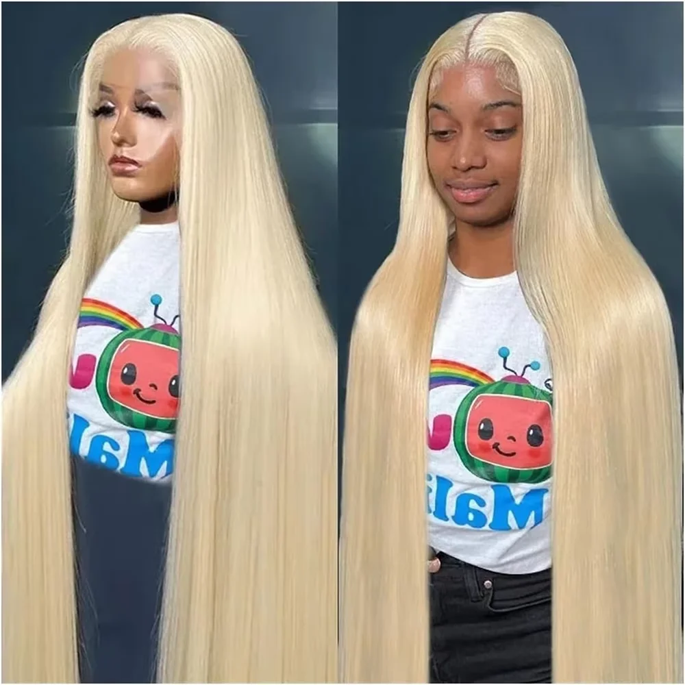 

Медовый блондин, прямой, плотность 220, 13x6 Hd, прозрачный 613, кружевной фронтальный парик 13x6, бразильский прямой парик из 100% человеческих волос для женщин