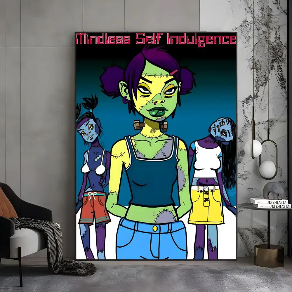 ملصق فرقة Mindless S-Self I-Indulgence عالي الدقة ذاتي اللصق مقاوم للماء مثالي للمنزل والمكتب وغرفة النوم هدية رائعة #5