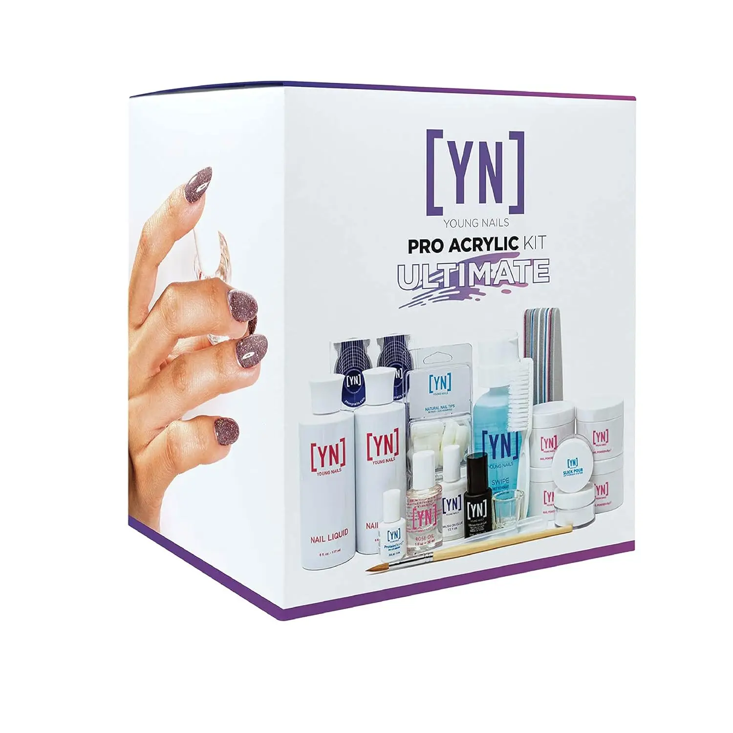 Kit complet de nail art pour débutants et professionnels, ensemble de manucure à domicile avec outils et accessoires