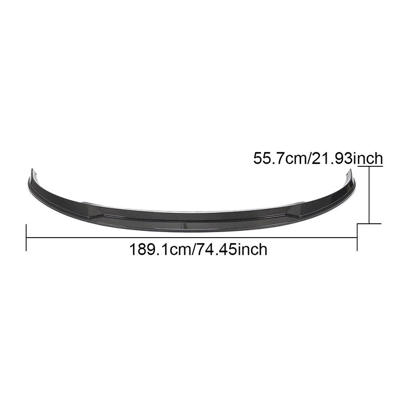 Fits For 20-23  Model Y Front Bumper Lip Spoiler Carbon Fiber