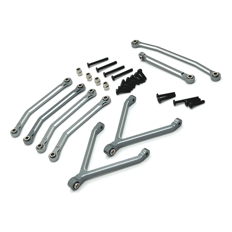 Metalen Upgraden En Inbouwen Cnc Proces Chassis As Vaste Link Steering Link Kit Voor Fms 1/24 Xiaoqi FCX24 Rc Auto onderdelen