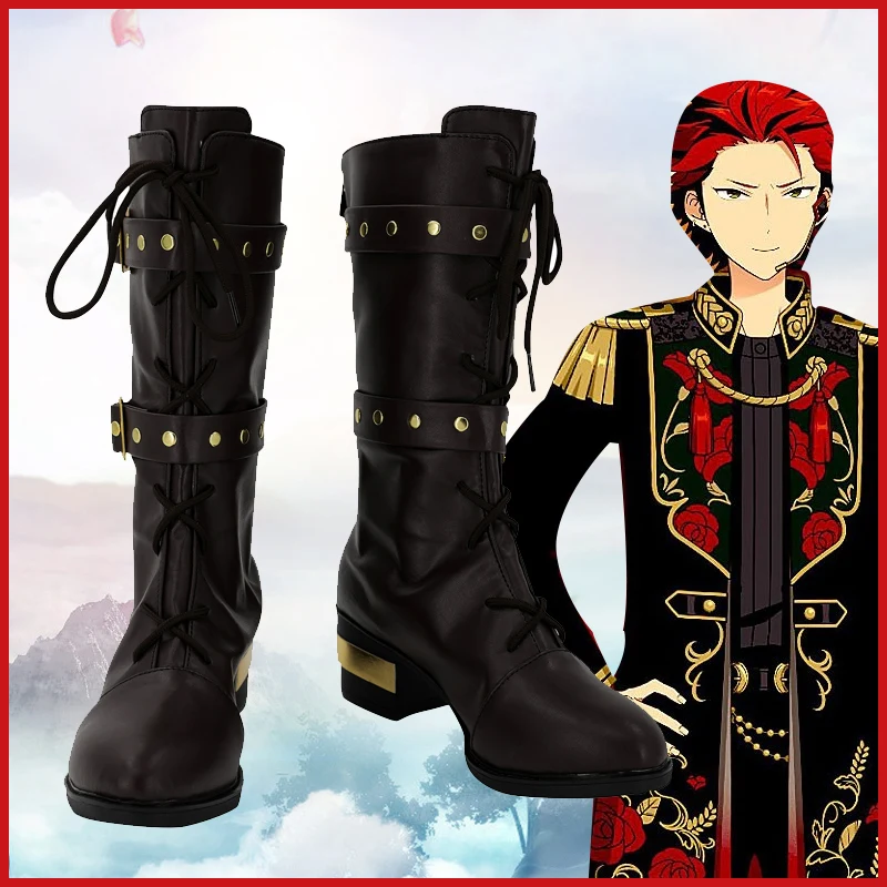 

Anime Cosplay Ensemble Stars Kanzaki Souma Cosplay PU Boots Shoes Halloween Cosplay Prop