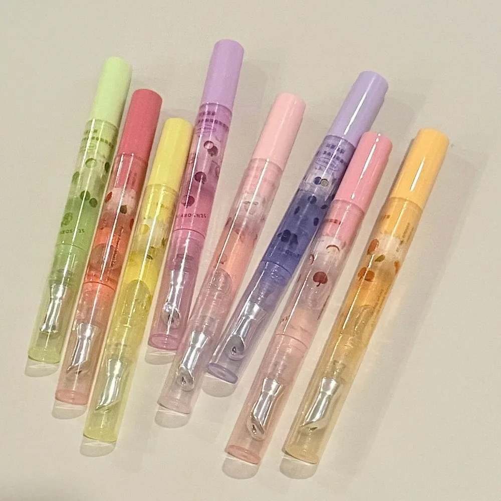 New Fruit Flavor Mirror Lip Gloss Hydrating Non-stick Cup Peach Lip Oil Primer Water Clear Long Lasting Lip Balm Lip Makeup