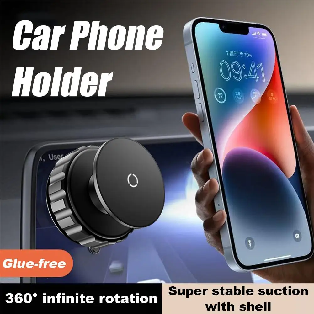 Vacuum Magnetic Car Phone Holder Universal Suction Cup Bracket For Mirror Gym Bath Shower Stand For iPhone 