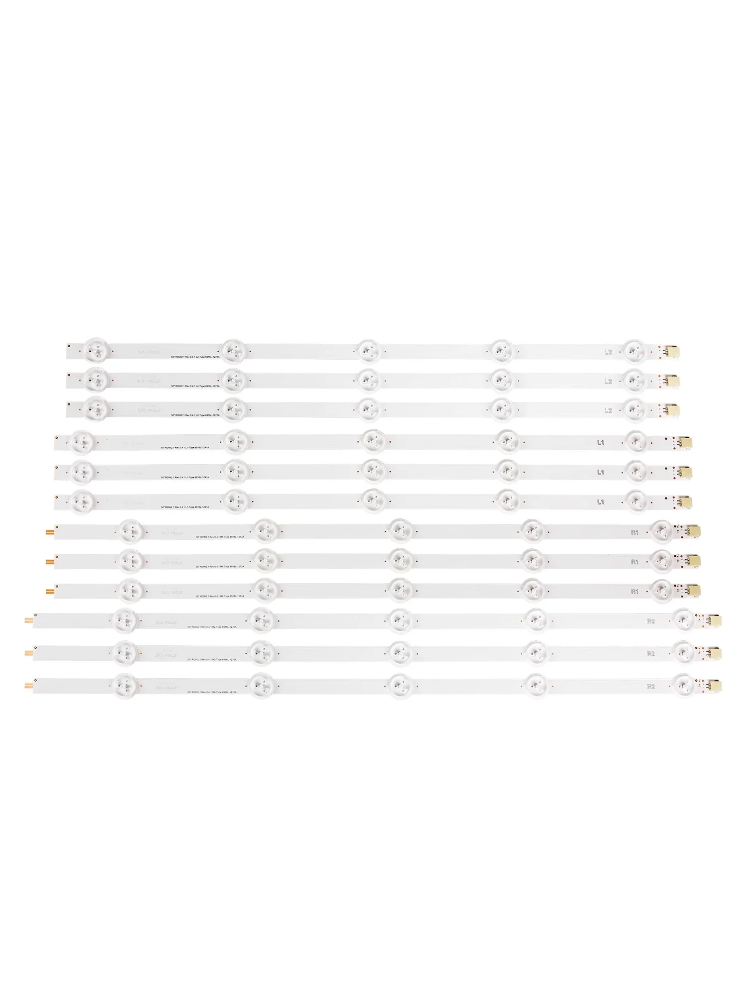 Applicable à Toshiba TOWinterBA 50L2300VM 50L4300VM, bande lumineuse LCD 50 "ROW2.1 REV0.4