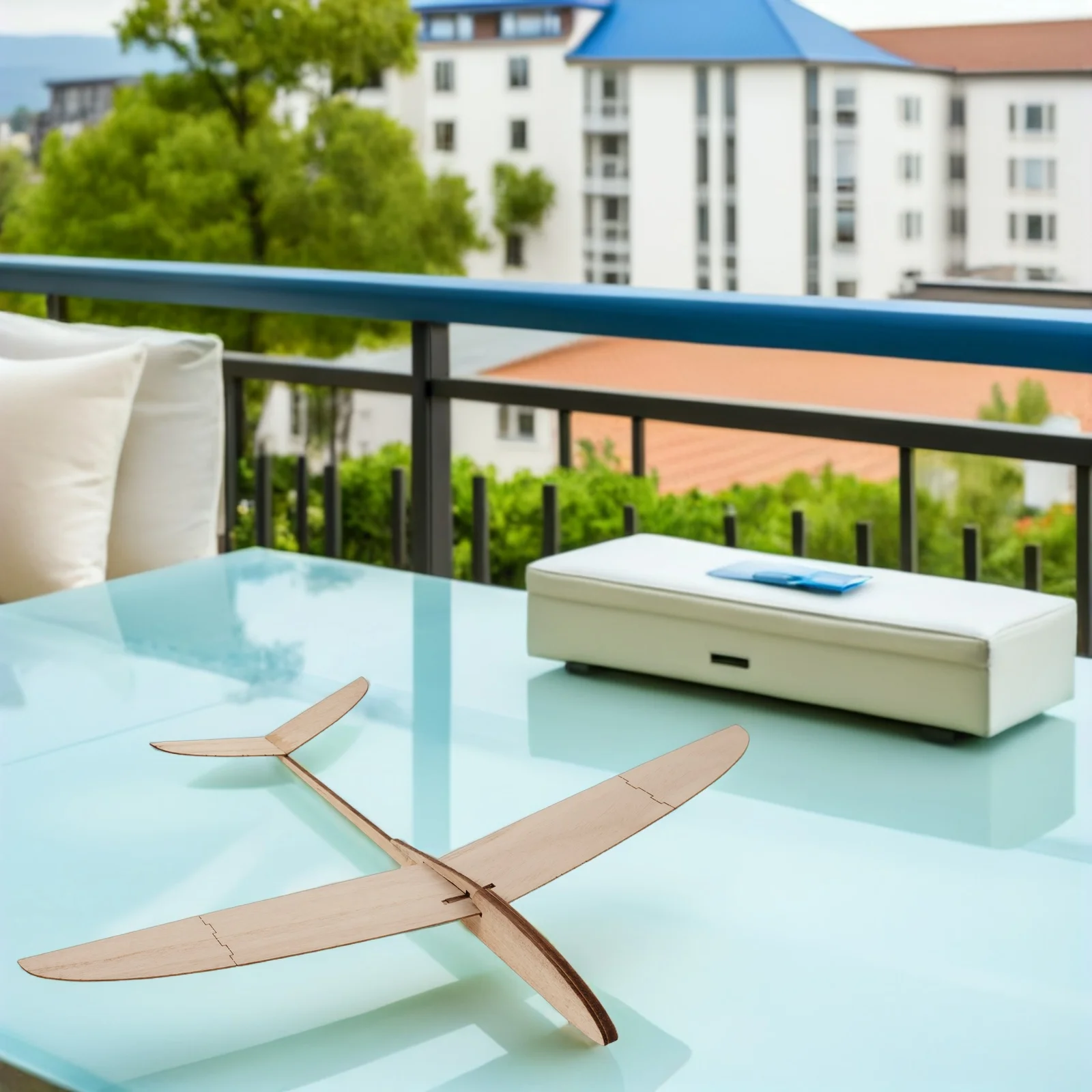 

2pcs Wooden Glider Airplane Unfinished Paintable Wood Plane Diy Craft Kit For Kids Birthday Party Classroom Family Fun Flying