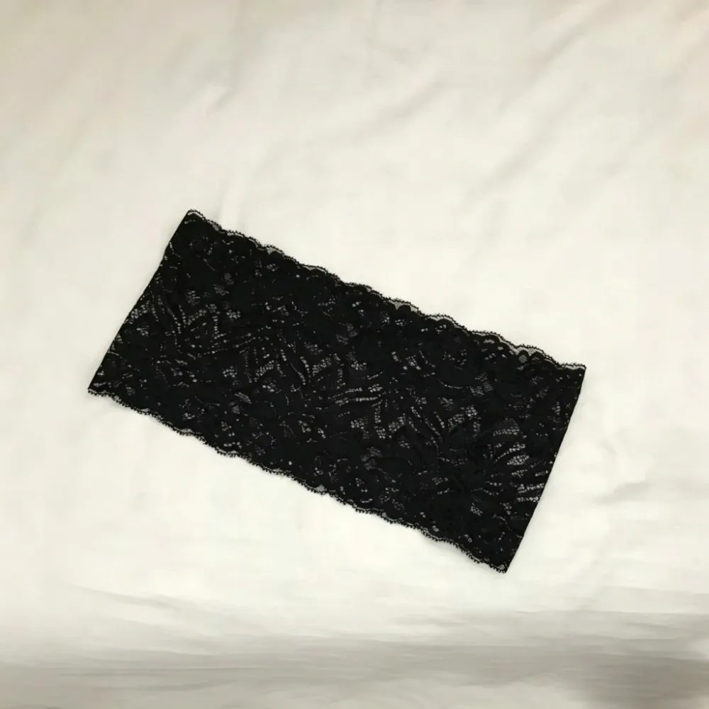 Fashion 15cm Wide Lace Waistband Scallop Edge 3D Floral Stretch Lace Sash Hollow Out Wrap Design Floral Lace Wrap Waist Accent