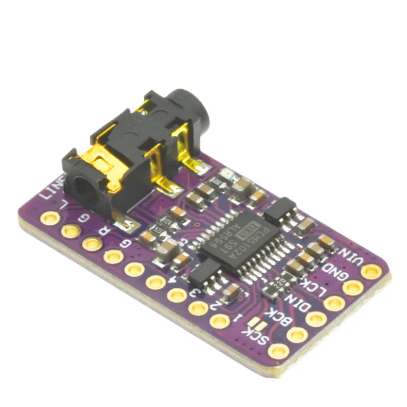 PCM5102 محول صوت ستيريو رقمي إلى تناظري DAC لوحة فك التشفير I2S IIS متحكم صغير، وحدة صوت