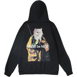 American Trendy Brand RIPNDIP Cheap Cat Sweater for Men and Women Couples Spoof Wind Prayer Cat Monk Pullover Hoodie Streetwear