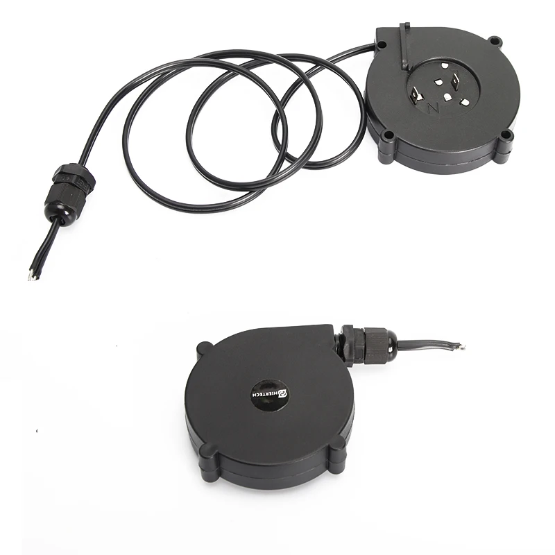 Enrollador de cable eléctrico retráctil automático, 2*18AWG 2.46 pies, enrollamiento automático, mini enrollador de cable eléctrico 2*0.5mm-0.75m para organizar cables