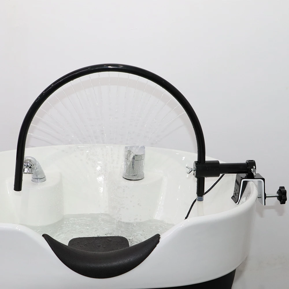 Head Spa Water Frame for Shampoo Bowl Portable Salon Waterfall Outlet Equipment with Water Flow Switch