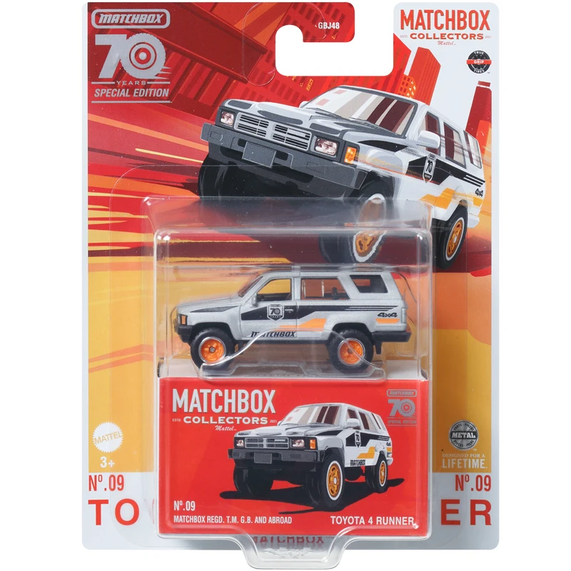 Collectores Matchbox para Toyota 4RUNNER, modelo de coche de aleación fundida, juguetes de regalos de cumpleaños, GBJ48 1/64 Porsche 911, nuevo