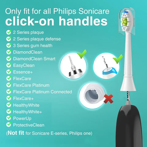 Сменные Насадки Для Электрических Зубных Щеток Philips Sonicare (4-20 Штук В Упаковке), Пластиковые Сменные Насадки Для Взрос... — фото устройства