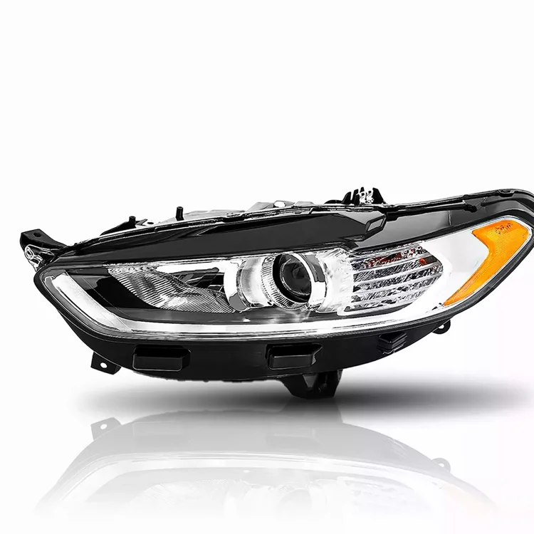 Ricambi auto di alta qualità per Ford Fusion 2013 2014 2015 2016 Fari per proiettori Sinistra + Destra cromati DS7Z-13008-D