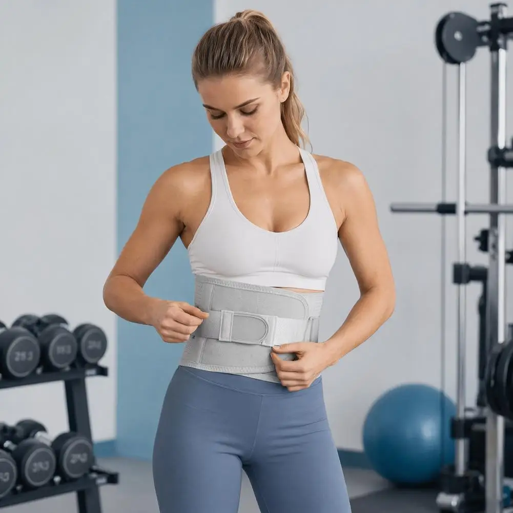 

Sports Waist Brace Waist Support Brace Breathable Back Support Brace Adjustable Lumbar Compression Belt Waist Wrap for Lower