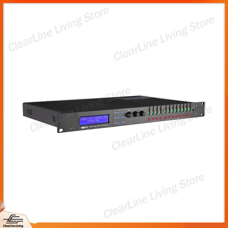 Professional DSP Digital Audio Processor 3 in 6 out 4 in 8 out 6 in 12 out Linear Array System Sound Effects Processor for