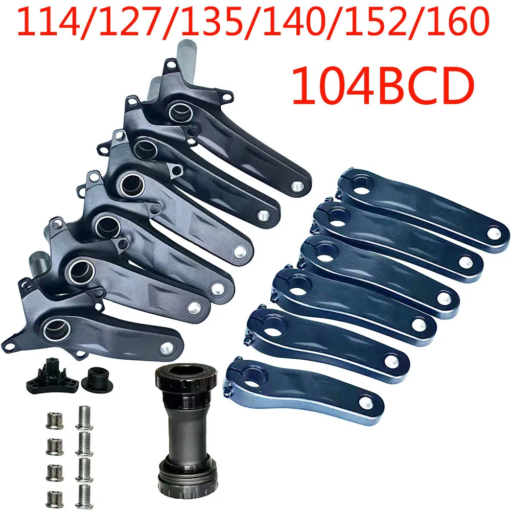 

Детский велосипедный шатун 114/127/140/160/175 мм из алюминиевого сплава 104 мм BCD MTB горный велосипед шатун детский складной велосипед 1x шатуны