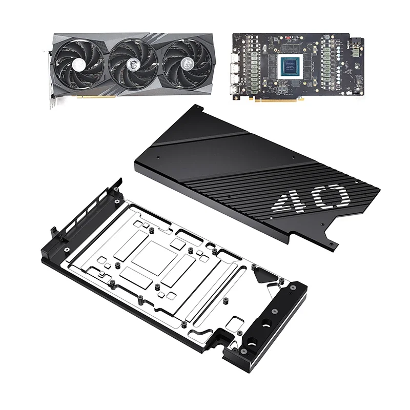 Granzon GPU Water Block Use for MSI GeForce RTX4090 Suprim / GAMING X TRIO Video Card / Prevent Corrosion / GBN-MS4090TRIO