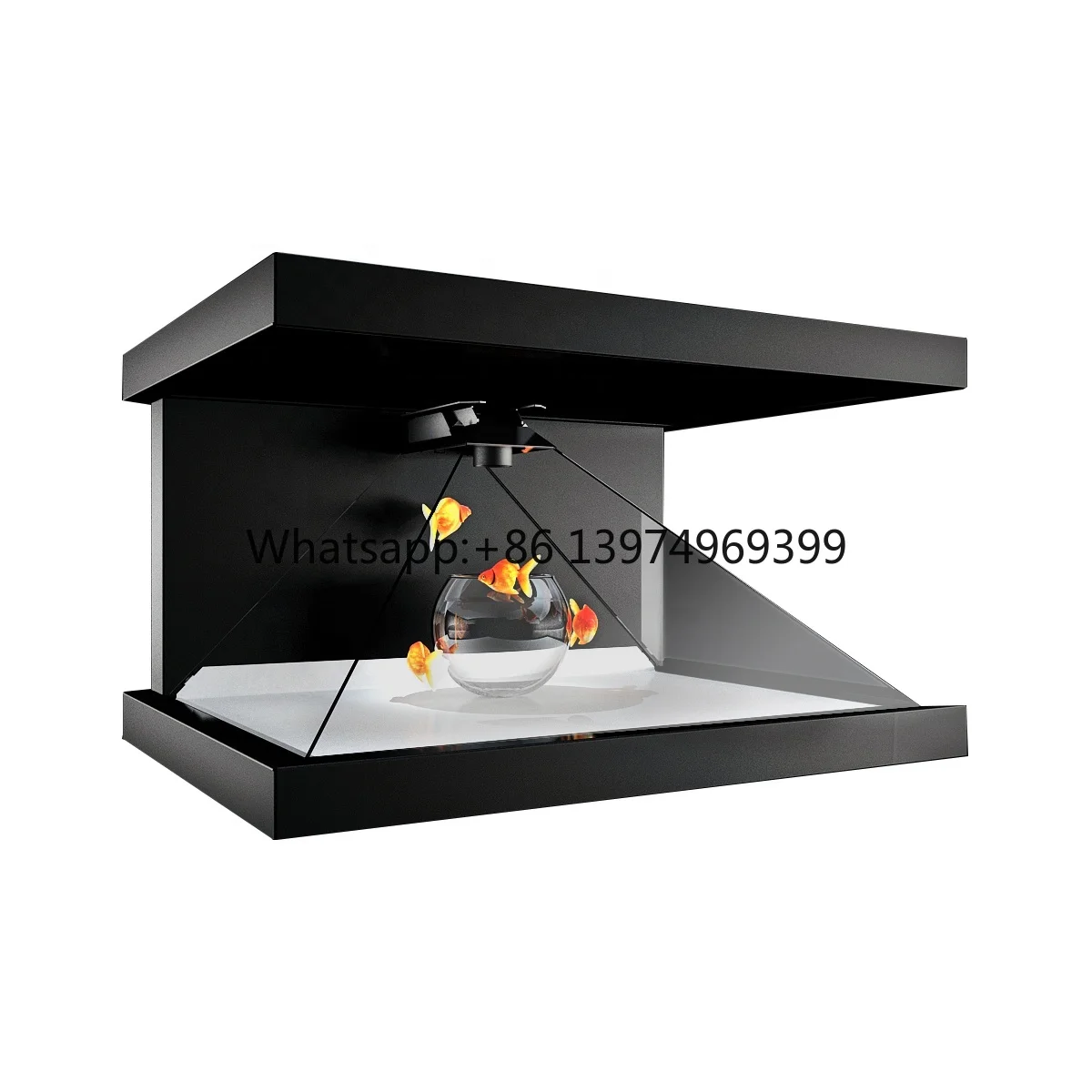 22 Inch 3D Hologram Showcase 270 Pyramid Hologram Display Holographic Technology for Trade Show