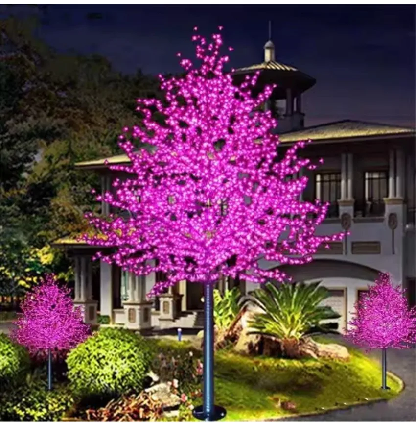 

Cherry Blossom Tree Light, LED Bulbs, Rainproof Outdoor Usage, 7 Colors, 3m Height, 110, 220VAC, 2304Pcs