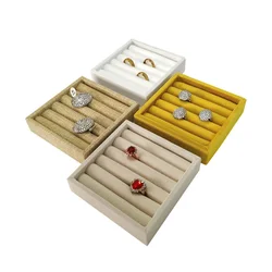 Mini Velvet Tray for Rings, Bracelets, and Earrings - Ideal for Jewelry Display and Storage