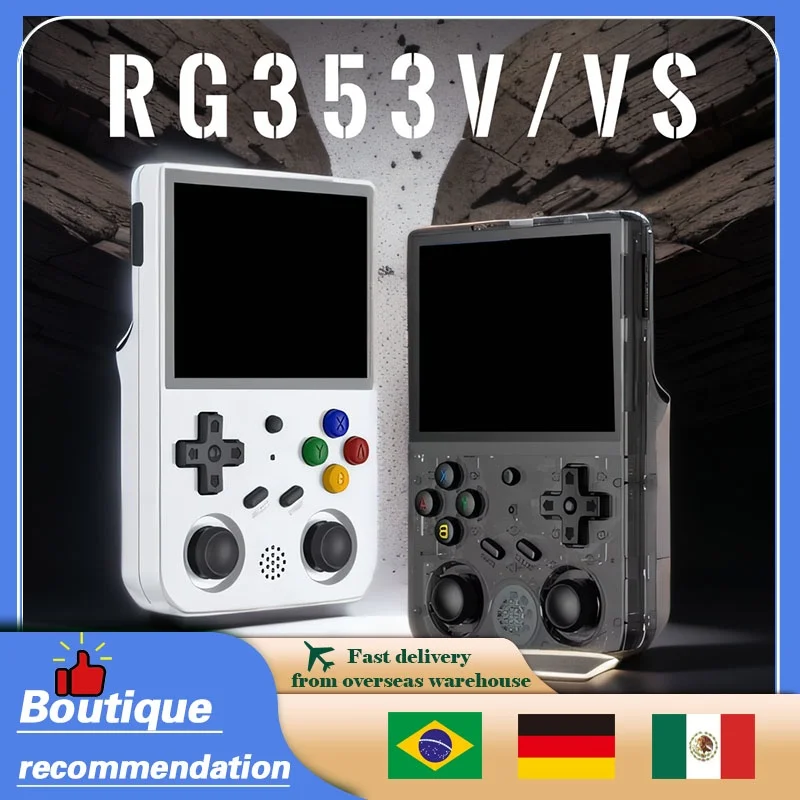 

ANBERNIC RG353V RG353VS Portable PSP Handheld Game Console 3.5 INCH Android11 Linux HD Retro Game RK3566 Built-in 20 Simulator