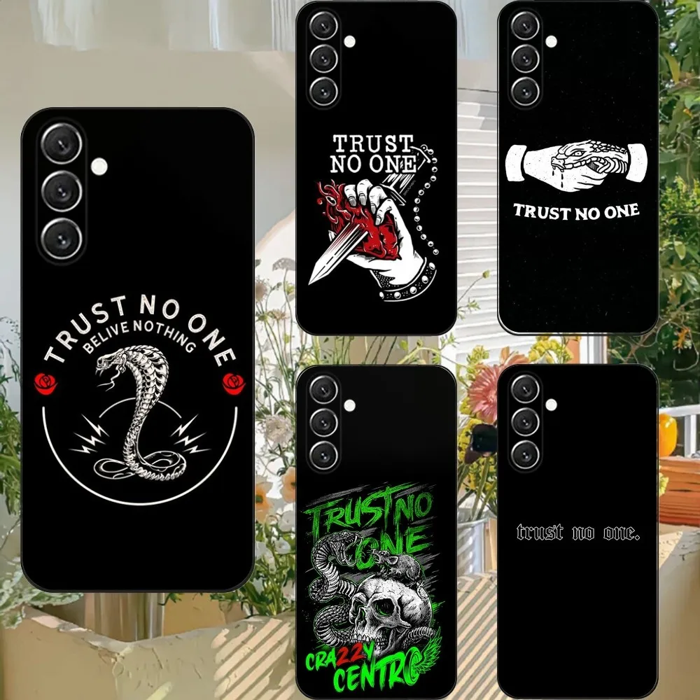 T-Trust no one  Phone Case For Samsung S21,S22 Ultra,S20,S30 plus,S22 plus,S23,S30 ultra 5G Silicone Cover