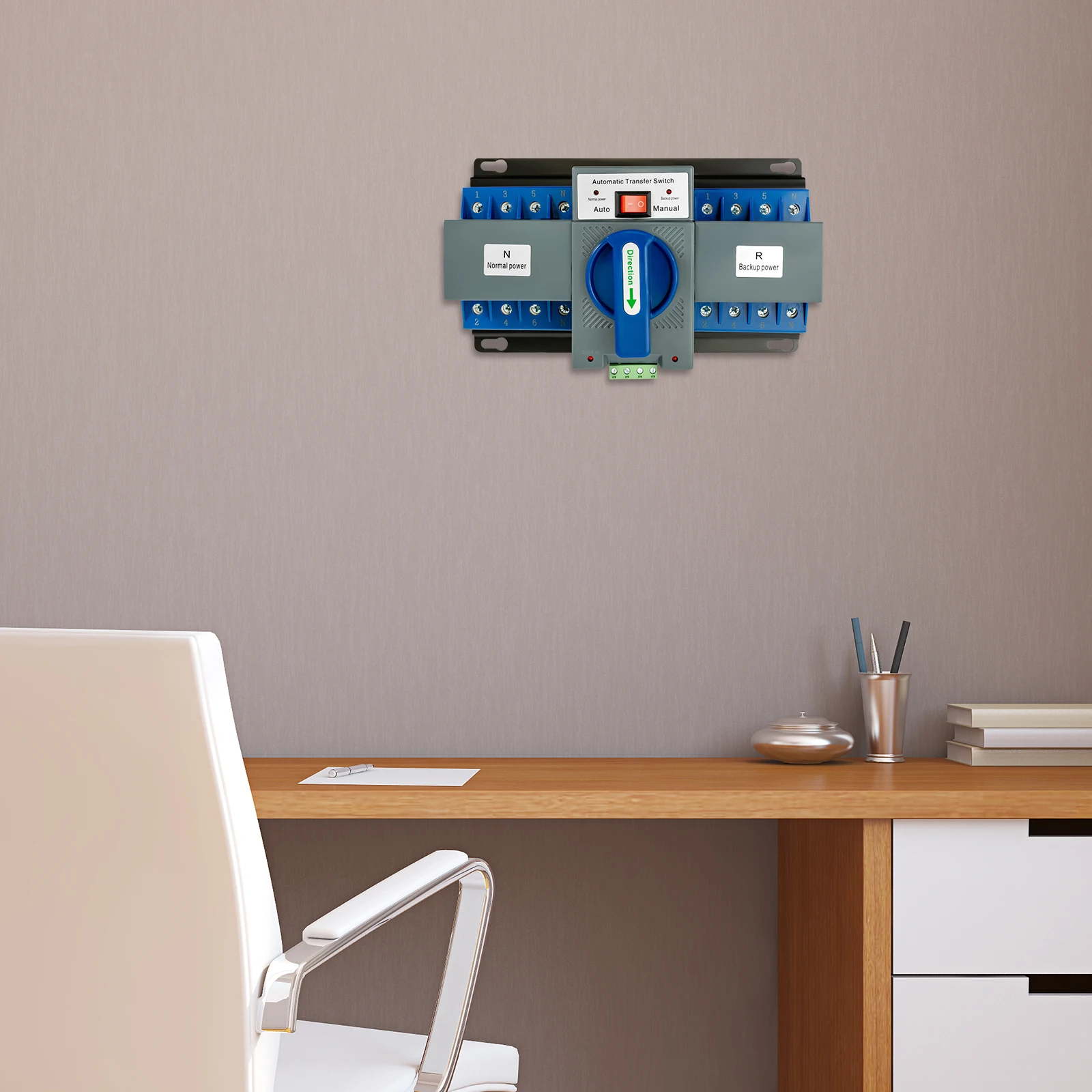 63A 4P ATS مفتاح نقل تلقائي مزدوج الطاقة، مفتاح تحويل المولد 110 فولت CB المستوى 4 أقطاب #3