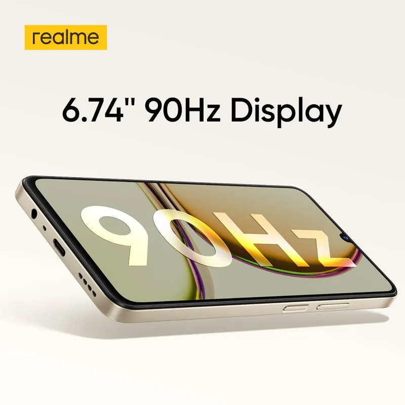Realme-C53 Supervooc Charge avec grand écran, appareil photo AI 50MP, batterie massive 6.74 mAh, 5000mm, ultra mince, 6 Go + 7.49 Go, 33W, 128 ", 90Hz